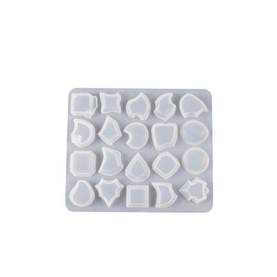 Crystal Dropper DIY Resin Irregular Mirror Gemstone Patch Pendant Jewelry Pendant Silicone Mold
