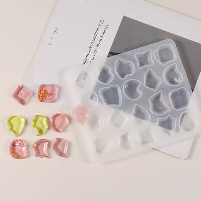 Crystal Dropper DIY Resin Irregular Mirror Gemstone Patch Pendant Jewelry Pendant Silicone Mold
