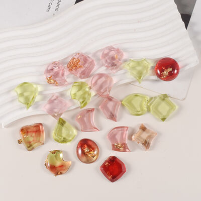 Crystal Dropper DIY Resin Irregular Mirror Gemstone Patch Pendant Jewelry Pendant Silicone Mold