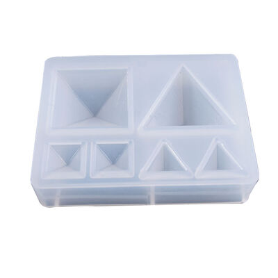 DIY Crystal Dropper Mold, Bear Paw, Semi Three-dimensional Bone, Three-dimensional Triangle, Square Ear Nail, Silicone Mold