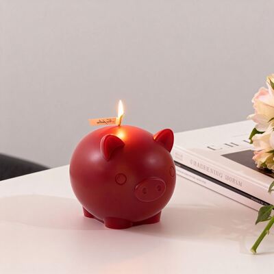 3D 3D Pig Silicone Mold DIY Fat Pig Aromatherapy Gift Candle Pendant Gypsum Mold