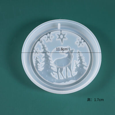 DIY Crystal Dropping Glue Mold Christmas Tree Christmas Listing Elk Homemade Decorative Theme Silicone Mold