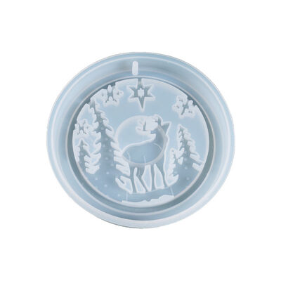 DIY Crystal Dropping Glue Mold Christmas Tree Christmas Listing Elk Homemade Decorative Theme Silicone Mold