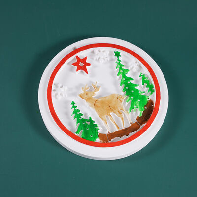 DIY Crystal Dropping Glue Mold Christmas Tree Christmas Listing Elk Homemade Decorative Theme Silicone Mold