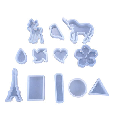 Crystal Dropper Pendant Silicone Mold Decoration DIY Unicorn Deer Iron Tower Resin Mold