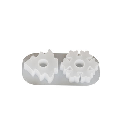 Christmas Tree Snowflake Candle Holder Ornament Silicone Mold DIY Aromatherapy Candle Stand Base Gypsum Mold