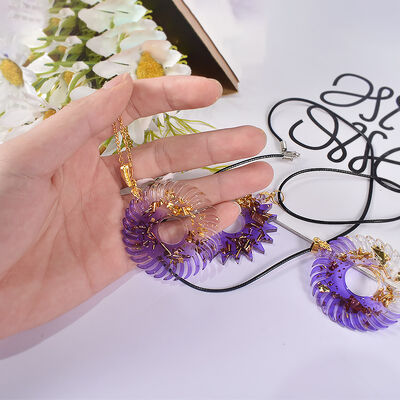 Crystal Dropper Resin DIY Gear Pendant Silicone Mold Punk Style Earrings Necklace Pendant Wholesale