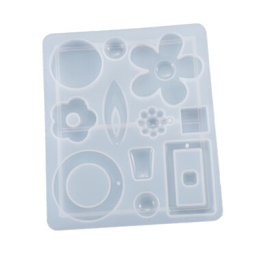 DIY Drip Glue Mold Earrings Earhooks Homemade Jewelry Pendants Flower Pendants Silicone Mold