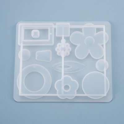 DIY Drip Glue Mold Earrings Earhooks Homemade Jewelry Pendants Flower Pendants Silicone Mold