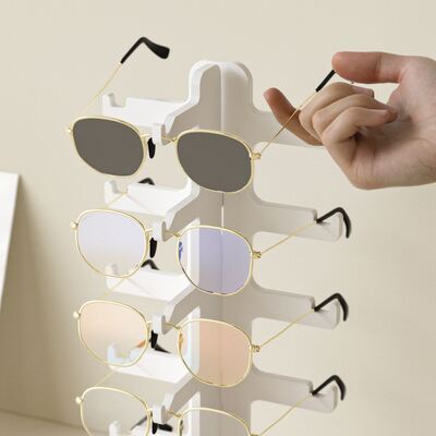 Multi Layer Glasses Holder Silicone Mold DIY Aromatherapy Gypsum Dropper Sunglasses Display Storage Rack Mold