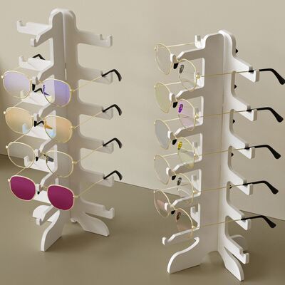 Multi Layer Glasses Holder Silicone Mold DIY Aromatherapy Gypsum Dropper Sunglasses Display Storage Rack Mold
