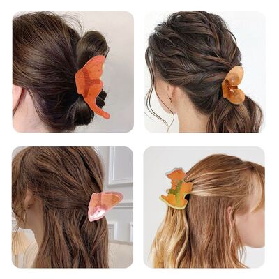 DIY Crystal Dropper Resin Butterfly Wings Kitten Puppy Hair Clip Hair Clip Jewelry Silicone Mold