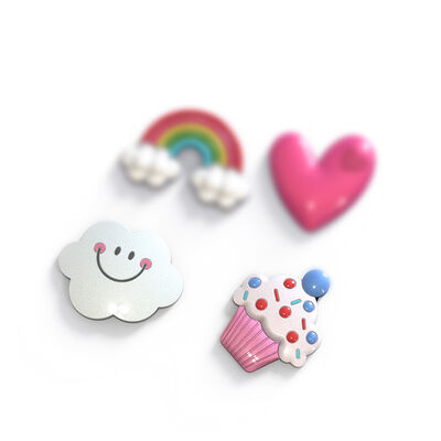 DIY Nube de arcoíris que deja caer pegamento herramienta de molienda amor pastelería resina colgante colgante refrigerador adhesivos silicona moho