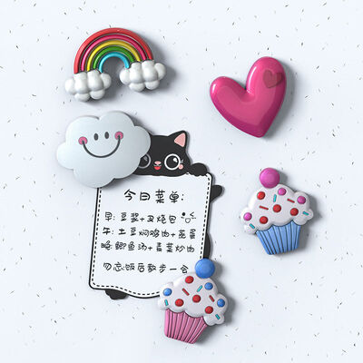DIY Nube de arcoíris que deja caer pegamento herramienta de molienda amor pastelería resina colgante colgante refrigerador adhesivos silicona moho