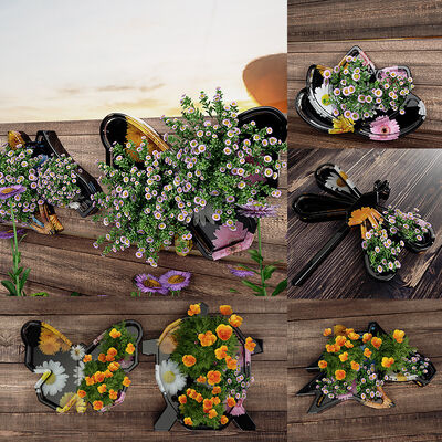 DIY Dropper Gypsum Cement Grinding Tool, Lotus Butterfly Dragonfly Turtle Storage Box, Potted Silicone Mold