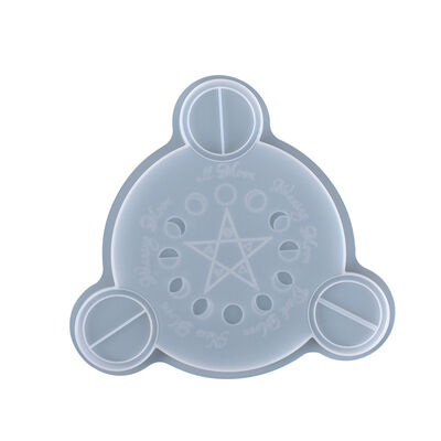DIY Crystal Dropper Candle Holder Mold, Lunar Eclipse, Moon Phase, Candle Holder, Star Array, Table Decoration, Silicone Mold