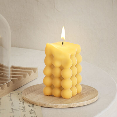 Molde de silicona para velas cúbicas rectangulares 3D DIY, resina de goteo de cristal, adorno de yeso de aromaterapia
