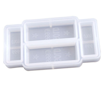 Dropping Mold Gold Bar Mold Simulation Gold Bar Mirror Dropping Glue DIY Silicone Mold