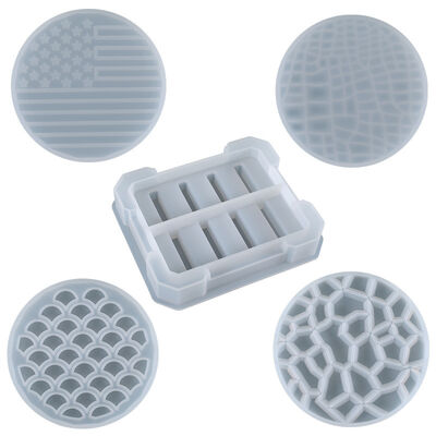 DIY Crystal Dropper Molds, Multiple Edge Cut Coasters, Storage And Table Decorations, Silicone Molds Wholesale