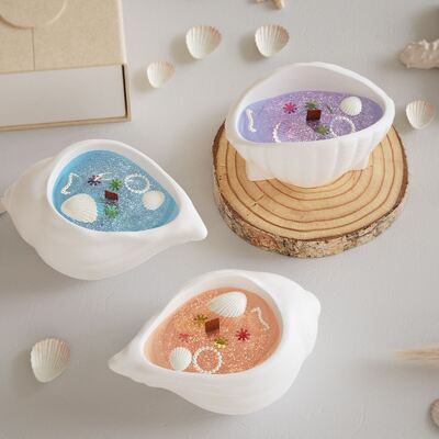 DIY Dropping Resin Aromatherapy Gypsum Conch Shell Candle Cup Ocean Storage Can Silicone Mold