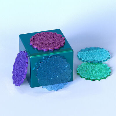 DIY Crystal Dropping Glue Mold Mandala Pad Home Decoration Silicone Mold Spot Wholesale
