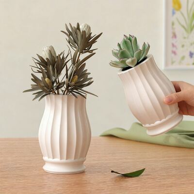 Nordic Simple Roman Vase Dropping Mold DIY Aromatherapy Gypsum Desktop Decoration Flower Pot Silicone Mold