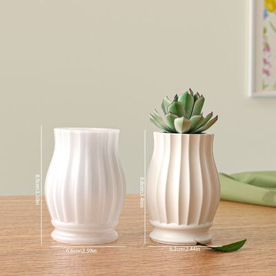 Nordic Simple Roman Vase Dropping Mold DIY Aromatherapy Gypsum Desktop Decoration Flower Pot Silicone Mold
