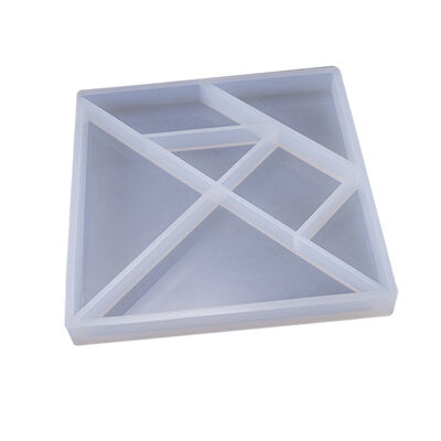 Tangram Silicone Bracelet Mold DIY Handmade Material High Mirror Bright Crystal Drip Glue Dried Flower Bracelet