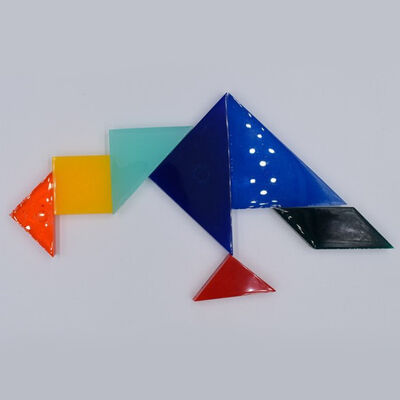 Tangram Silicone Bracelet Mold DIY Handmade Material High Mirror Bright Crystal Drip Glue Dried Flower Bracelet