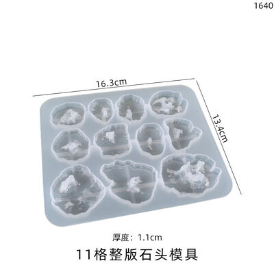 Crystal Cave Pendant Dropping Mold Full Plate Irregular Shaped Crystal Cave Crystal Pendant Silicone Mold
