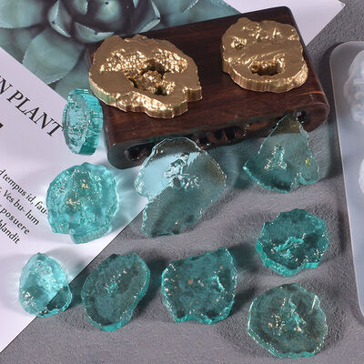 Crystal Cave Pendant Dropping Mold Full Plate Irregular Shaped Crystal Cave Crystal Pendant Silicone Mold