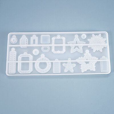 DIY Crystal Dropping Gel Mold Pendant Lace Irregular Earrings Earrings Earrings Homemade Jewelry Silicone Mold