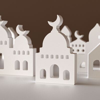 Aromatherapy Gypsum Easter Castle House Decoration Silicone Mold Holiday Gift Dropper Candle Mold