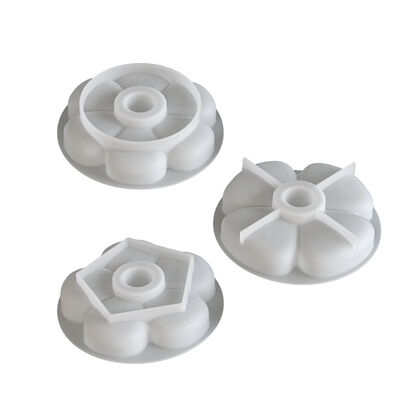 Ins Minimalist Style Four Petal Five Petal Six Petal Flower Candle Holder Ornament Gypsum Candle Base Silicone Mold