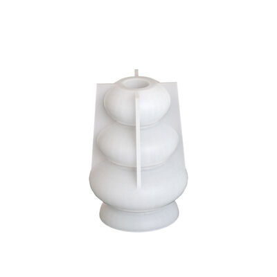 Ins Wind Stacked Circle Candlestick Pendulum Silicone Mold Aromatherapy Gypsum Candle Base Drip Grinding Machine