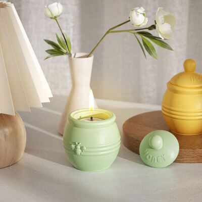 DIY Crystal Dropper Resin Bee Jar Storage Box Aromatherapy Gypsum Candle Cup Ornament Silicone Mold
