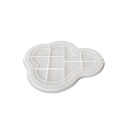 Dropping Resin Irregular Terraced Tray Ornament DIY Cement Gypsum Dish Plate Silicone Mold