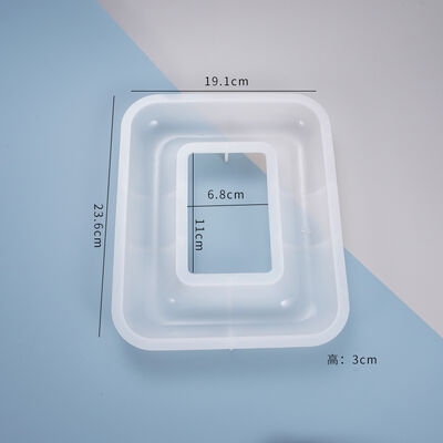 DIY Crystal Dropper Mold, Photo Frame, Table Decoration, Rounded Corners, Curved Shape, Homemade Photo Frame, Silicone Mold