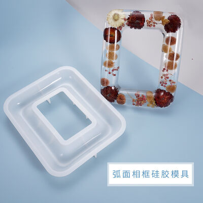 DIY Crystal Dropper Mold, Photo Frame, Table Decoration, Rounded Corners, Curved Shape, Homemade Photo Frame, Silicone Mold