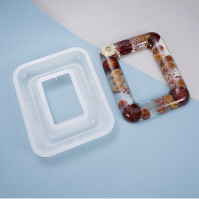 DIY Crystal Dropper Mold, Photo Frame, Table Decoration, Rounded Corners, Curved Shape, Homemade Photo Frame, Silicone Mold