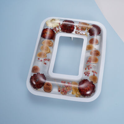 DIY Crystal Dropper Mold, Photo Frame, Table Decoration, Rounded Corners, Curved Shape, Homemade Photo Frame, Silicone Mold