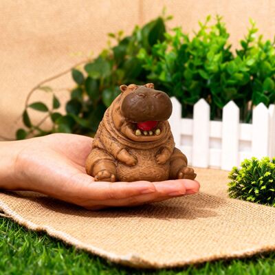 Popular Cartoon Hippopotamus Silicone Mold Creative Home Decoration Ornament Gypsum Mold DIY Easter Candle Mold