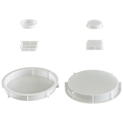 Crystal Dropper Resin Circular Tray River Desktop Small Circular Square Coaster Silicone Mold