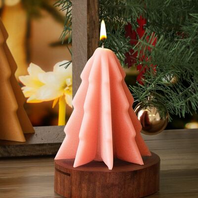 DIY Glue Christmas Tree Candle Silicone Mold Christmas Aromatherapy Gypsum Candle Display Platform Mold