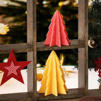DIY Glue Christmas Tree Candle Silicone Mold Christmas Aromatherapy Gypsum Candle Display Platform Mold
