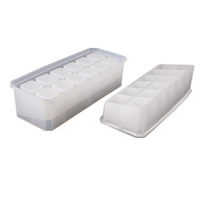 Crystal Dropper Mold DIY Handmade Storage Box High Brightness Twelve Square Storage Box Silicone Mold