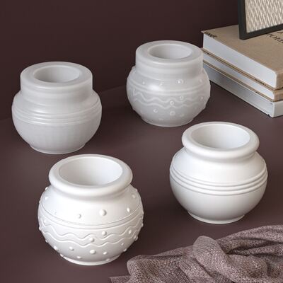 Aromatherapy Gypsum Resin Cement Fish Tank Flowerpot Silicone Mold DIY Dried Flower Succulent Small Hanging Basin Mold