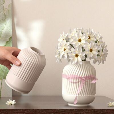 Nordic Ins Vertical Wavy Vase Silicone Mold Simple Roman Column Hydroponic Flower Planter Mold