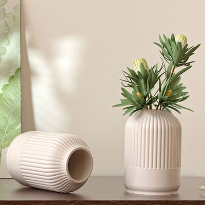 Nordic Ins Vertical Wavy Vase Silicone Mold Simple Roman Column Hydroponic Flower Planter Mold