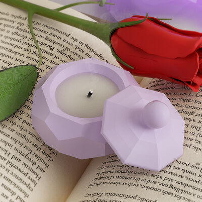 DIY Crystal Drip Glue Cement Gypsum Storage Box Hexagonal Sectional Pattern Candle Cup Silicone Mold